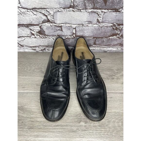 PRONTO UOMO Black Leather Split Toe Oxfords Lace Up Shoes Men’s Sz 10.5M US/44EU main image 4